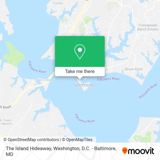 The Island Hideaway map