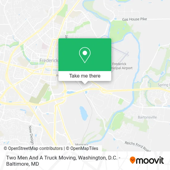Two Men And A Truck Moving map