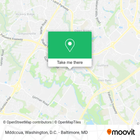 Mddccua map