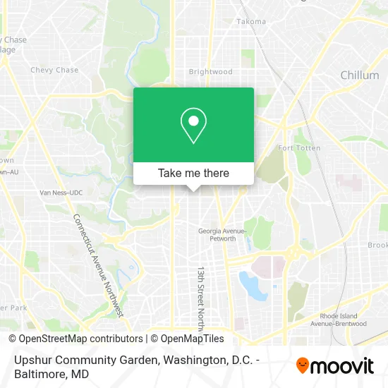 Upshur Community Garden map