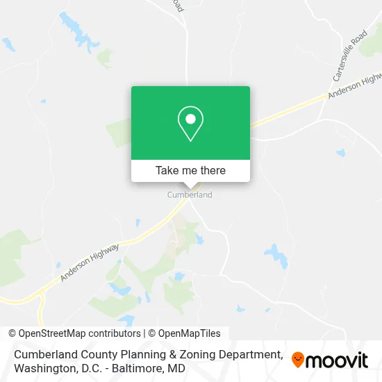 Cumberland County Planning & Zoning Department map