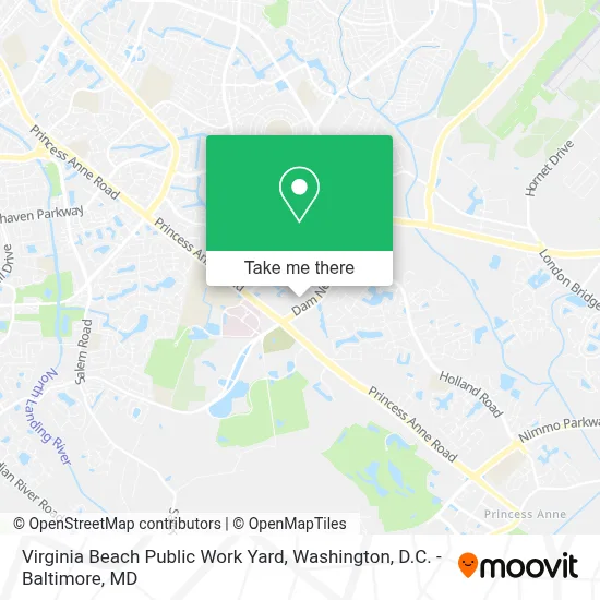 Virginia Beach Public Work Yard map