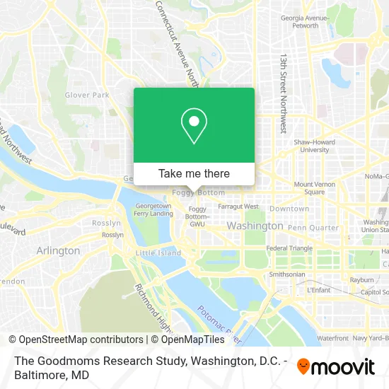The Goodmoms Research Study map