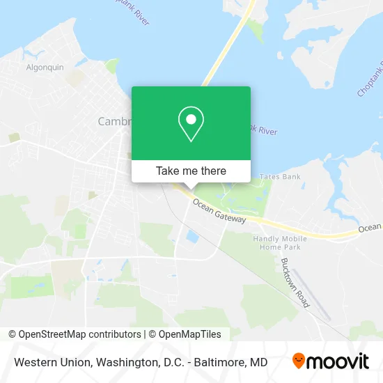 Western Union map