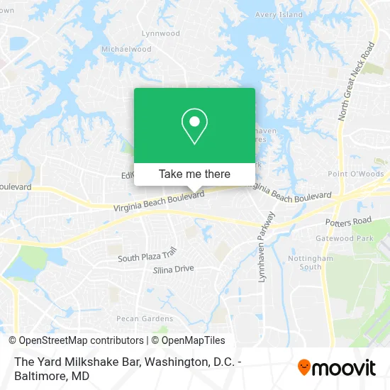 The Yard Milkshake Bar map