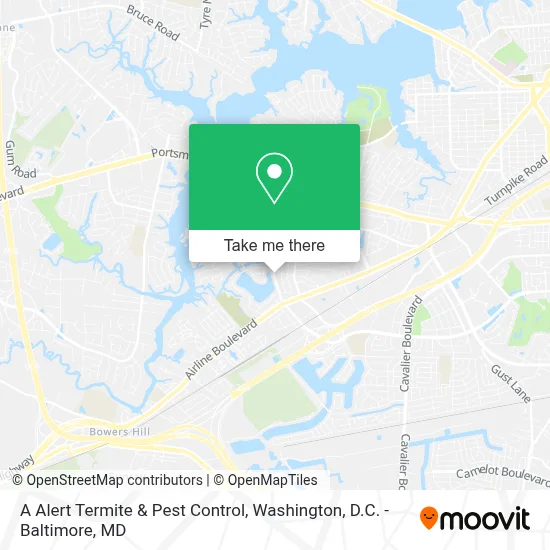 A Alert Termite & Pest Control map