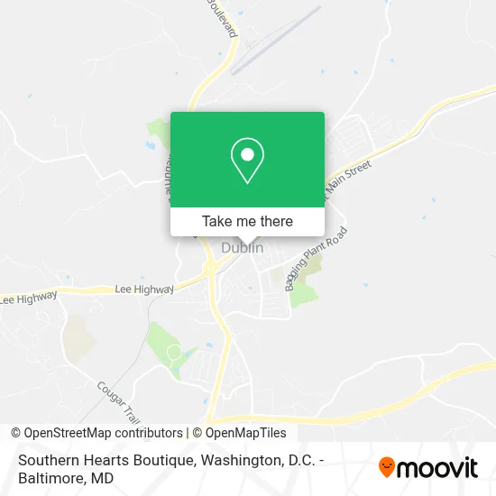 Southern Hearts Boutique map