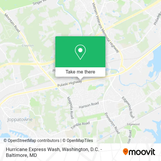 Hurricane Express Wash map