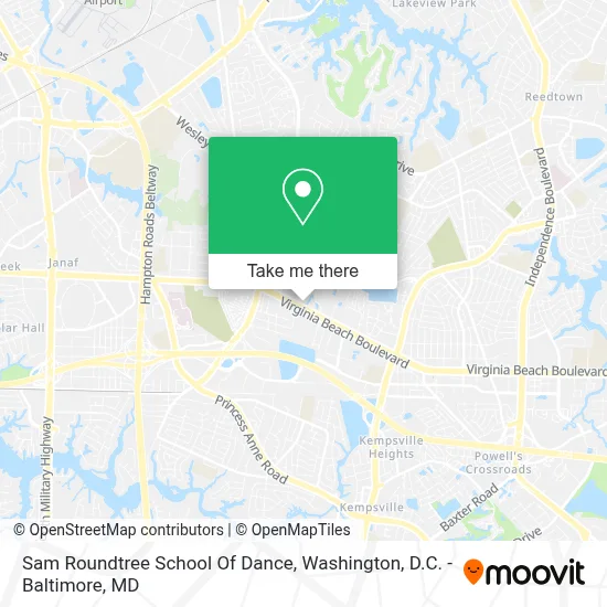 Sam Roundtree School Of Dance map