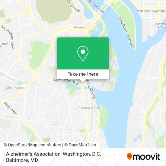 Alzheimer's Association map