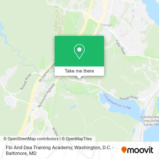 Fbi And Dea Training Academy map