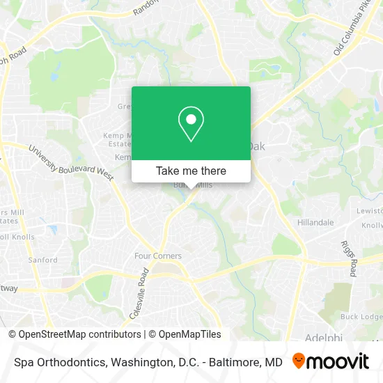 Spa Orthodontics map
