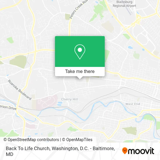 Back To Life Church map