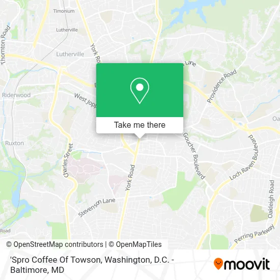 'Spro Coffee Of Towson map