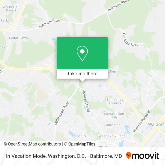 In Vacation Mode map