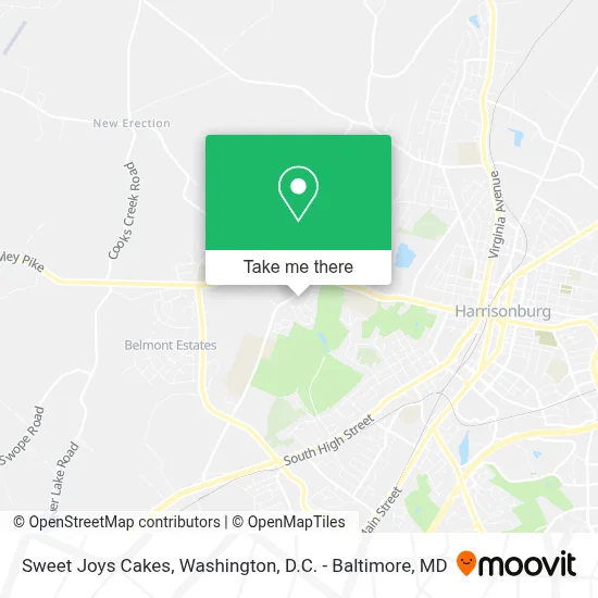 Sweet Joys Cakes map