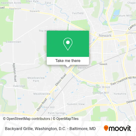 Backyard Grille map