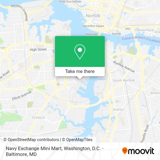 Navy Exchange Mini Mart map