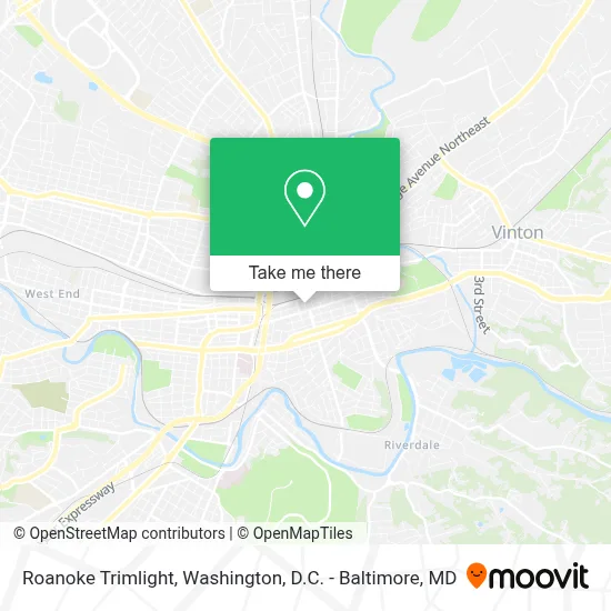 Roanoke Trimlight map
