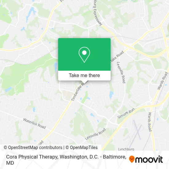 Cora Physical Therapy map