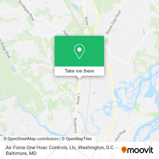 Air Force One Hvac Controls, Llc map