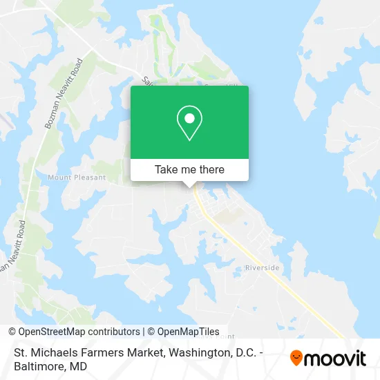 St. Michaels Farmers Market map