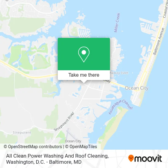 All Clean Power Washing And Roof Cleaning map
