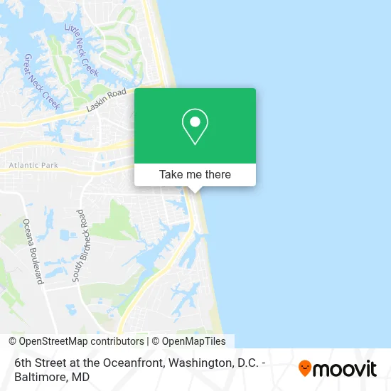 6th Street at the Oceanfront map