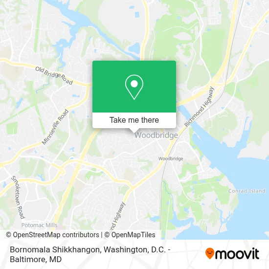 Bornomala Shikkhangon map