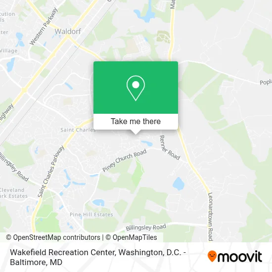Wakefield Recreation Center map