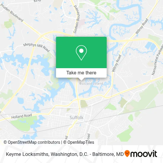 Keyme Locksmiths map
