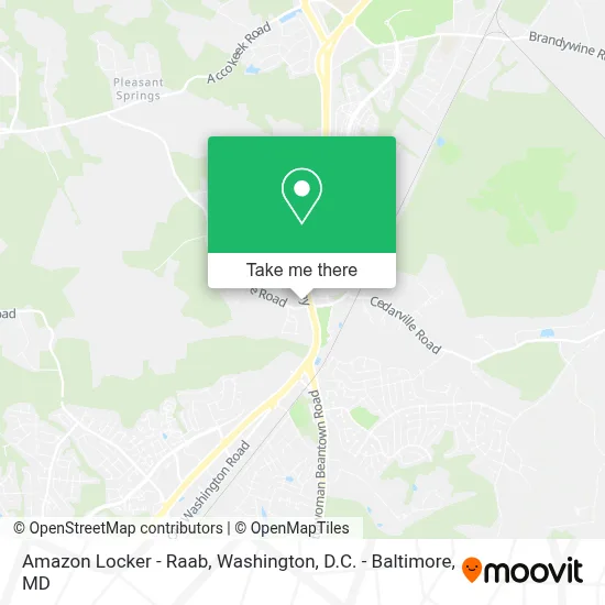 Amazon Locker - Raab map
