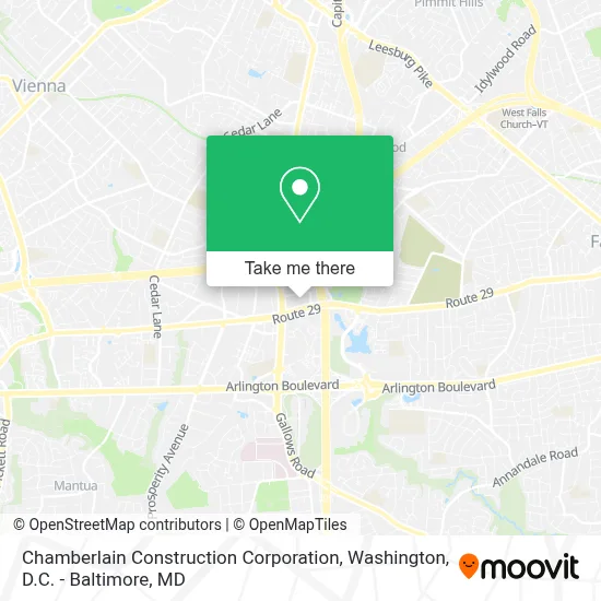 Chamberlain Construction Corporation map