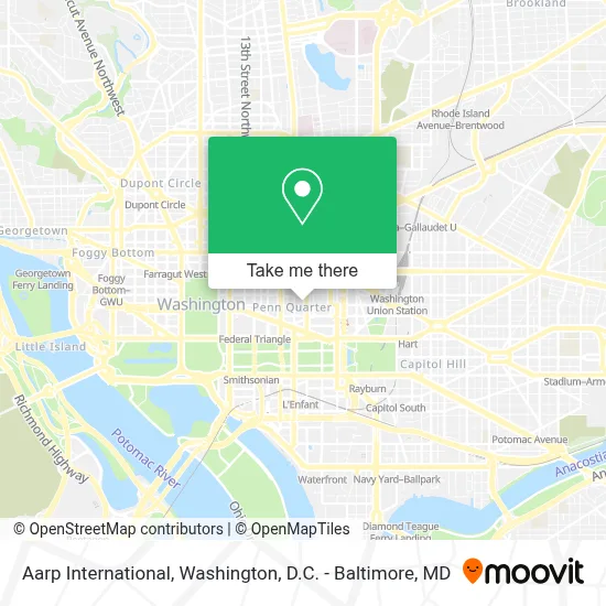 Aarp International map