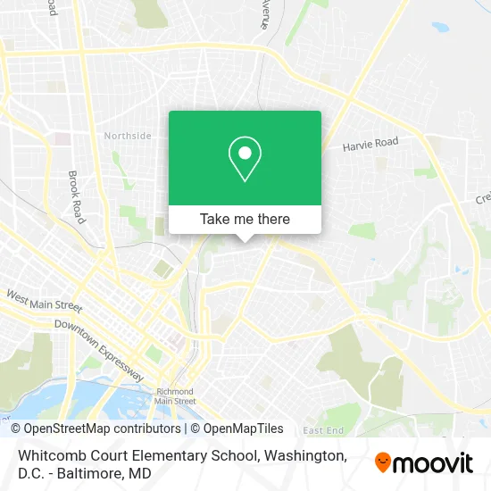 Whitcomb Court Elementary School map