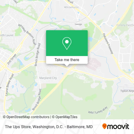 The Ups Store map