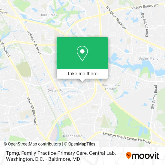 Tpmg, Family Practice-Primary Care, Central Lab map