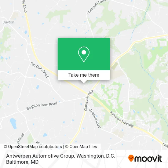 Antwerpen Automotive Group map