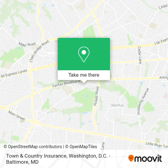 Town & Country Insurance map