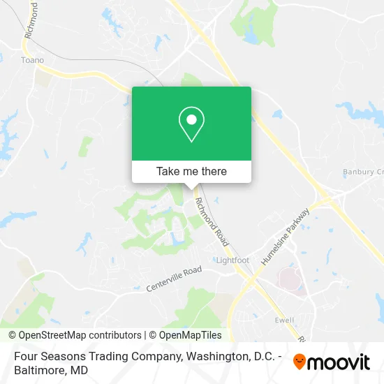 Four Seasons Trading Company map