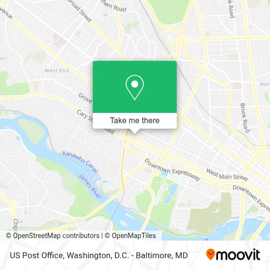 Us Post Office map