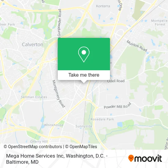 Mega Home Services Inc map