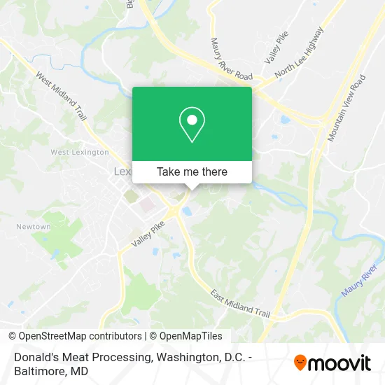 Donald's Meat Processing map