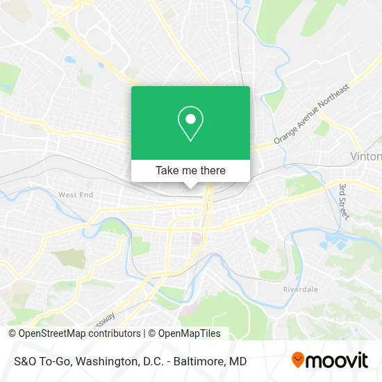 S&O To-Go map