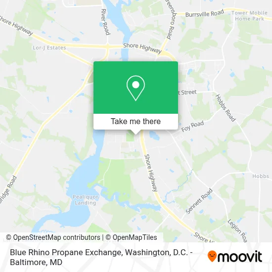 Blue Rhino Propane Exchange map