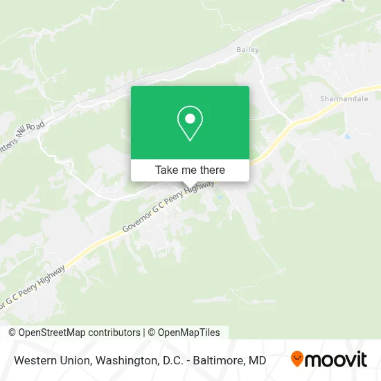 Western Union map