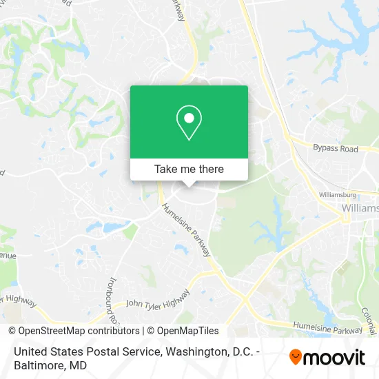 United States Postal Service map