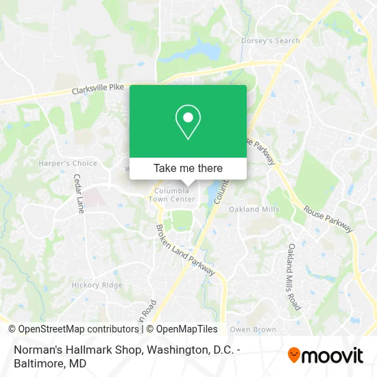 Norman's Hallmark Shop map