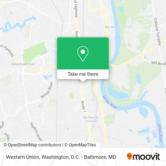 Western Union map