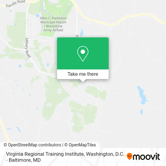 Virginia Regional Training Institute map